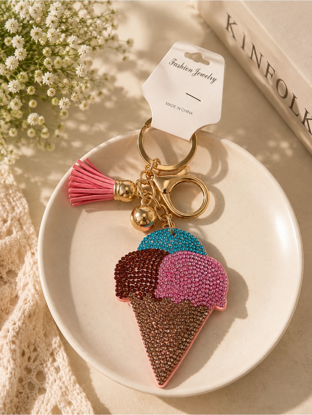 Ice cream bag charms